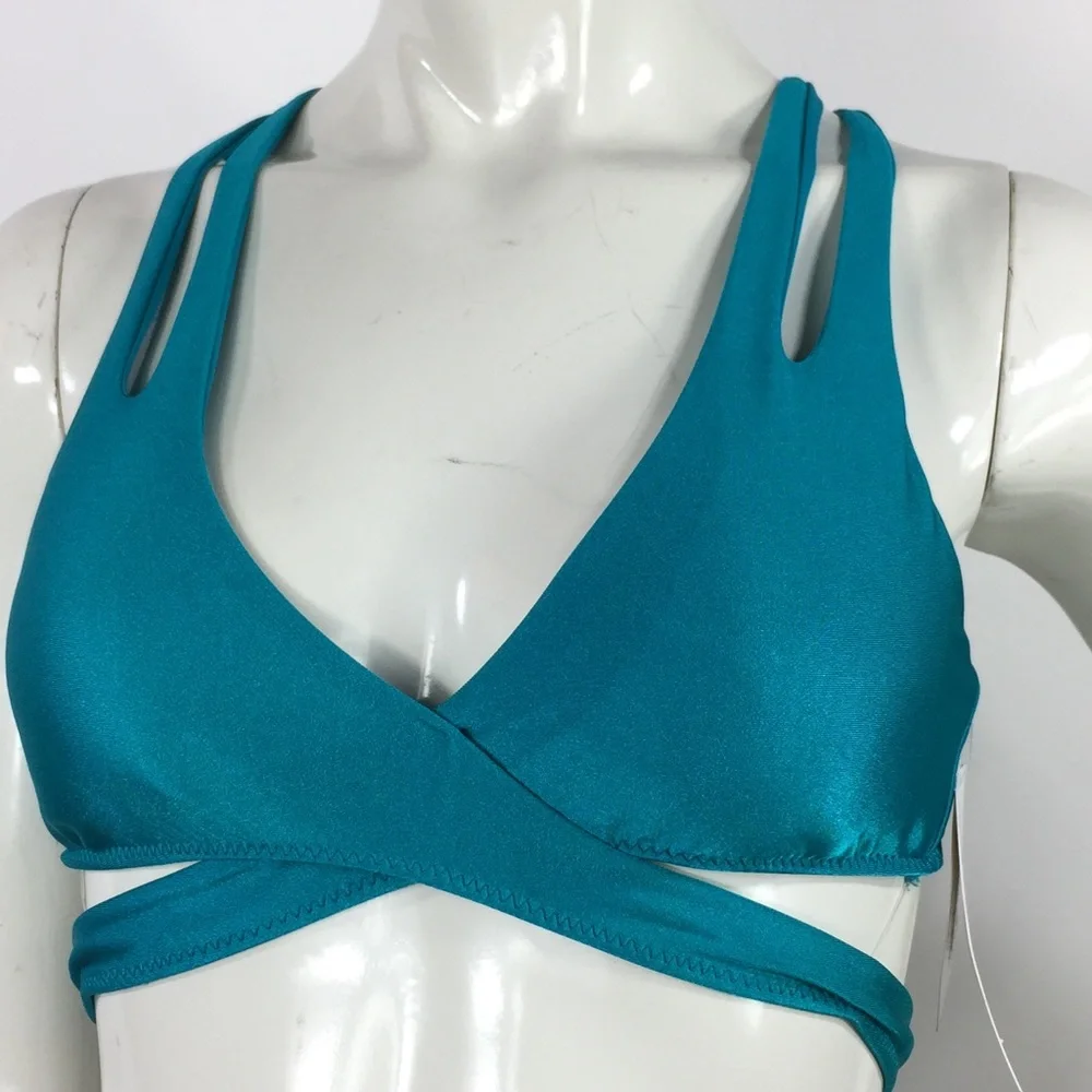 Becca Strappy Lace Up Back Bikini Top - Picture 9 of 15